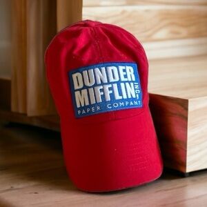 Dunder Mifflin Inc. Paper Company Red Adjustable Baseball Hat by Funko